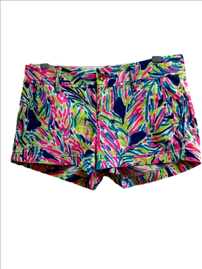 LILLY PULITZER "THE WALSH" WATERCOLOR NEON STROKES TROPICAL DESIGNS SHORTS
